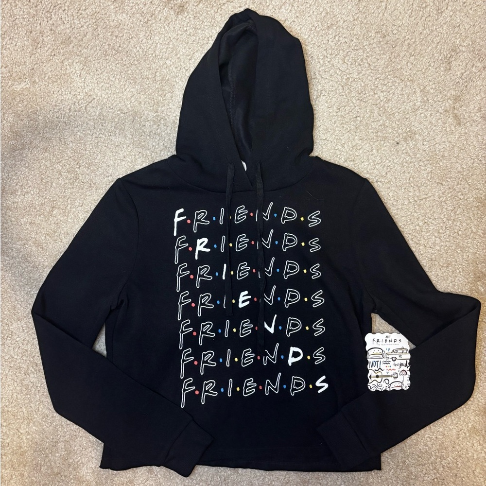 Black Friends Hoodie Size Small